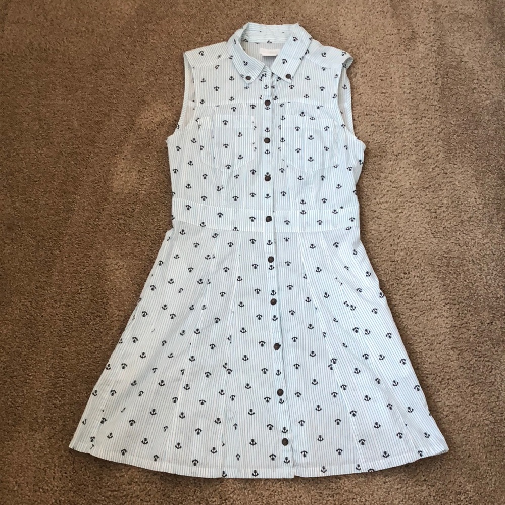 Anchor shirt dress
